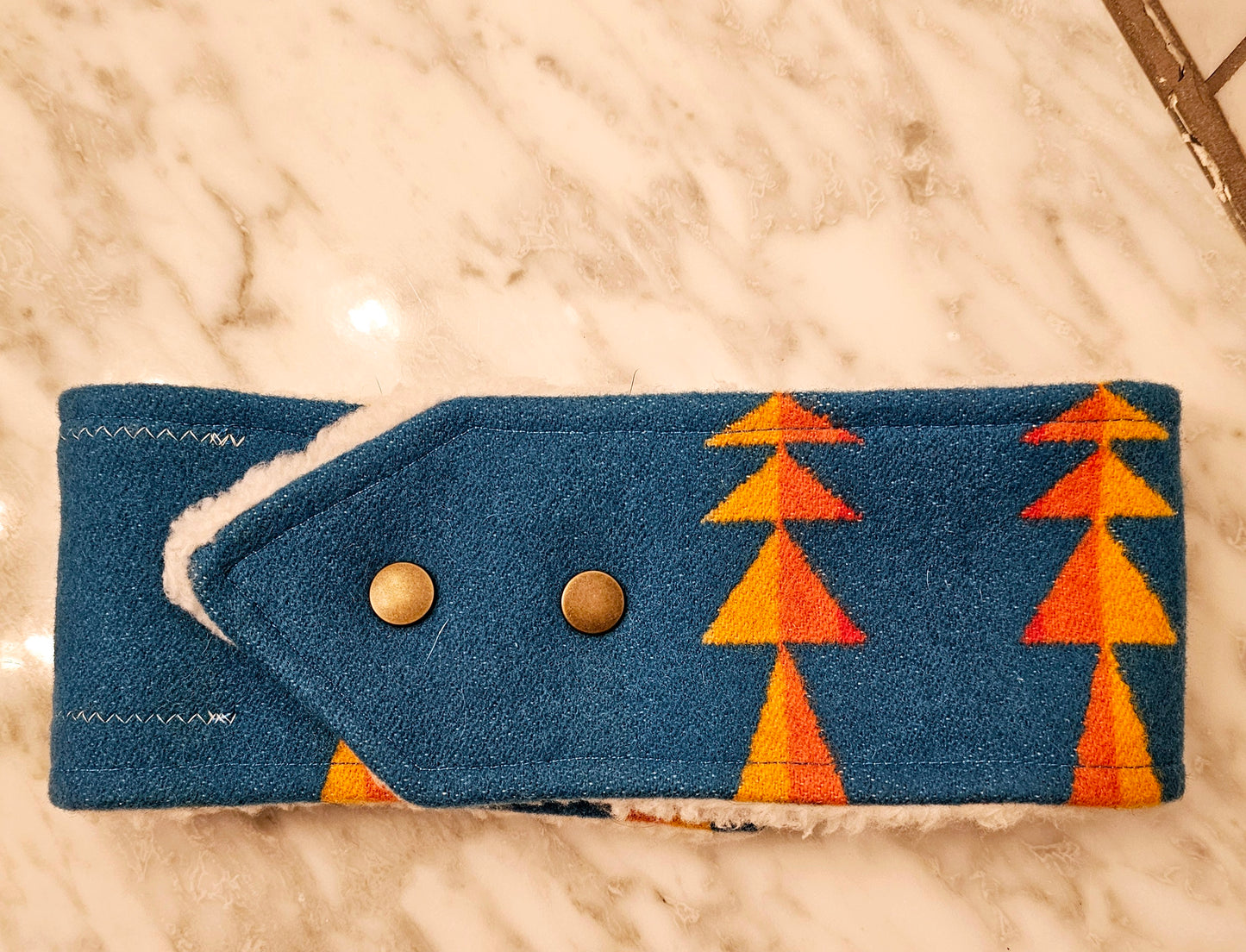 Condensed Turquoise Ear warmers Headband