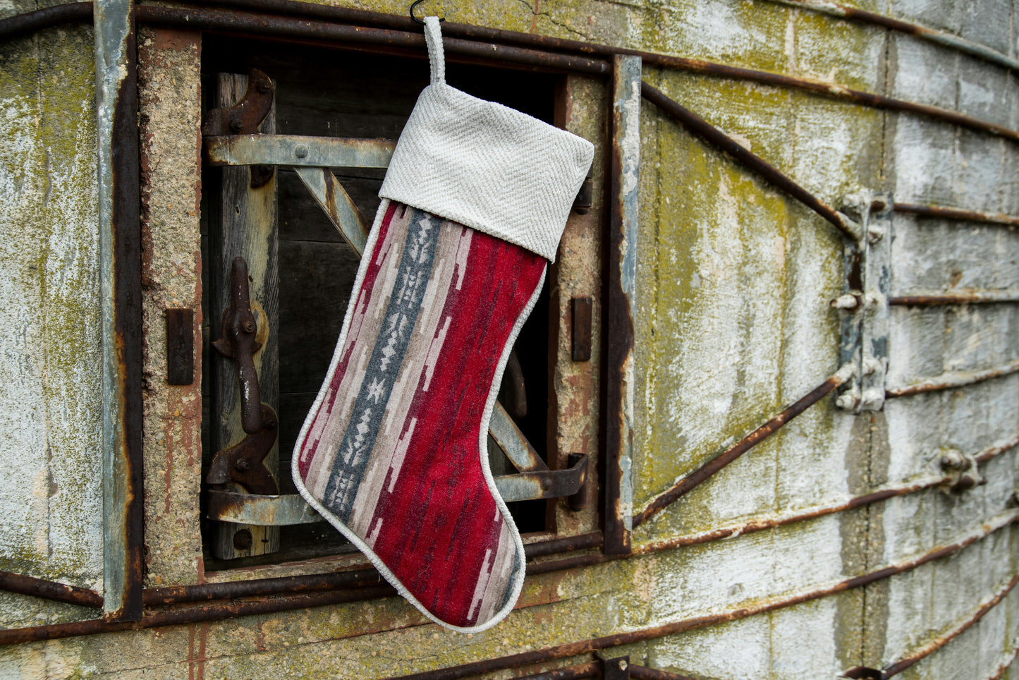 Christmas Stocking Western Stocking Wool Stocking- Alamosa