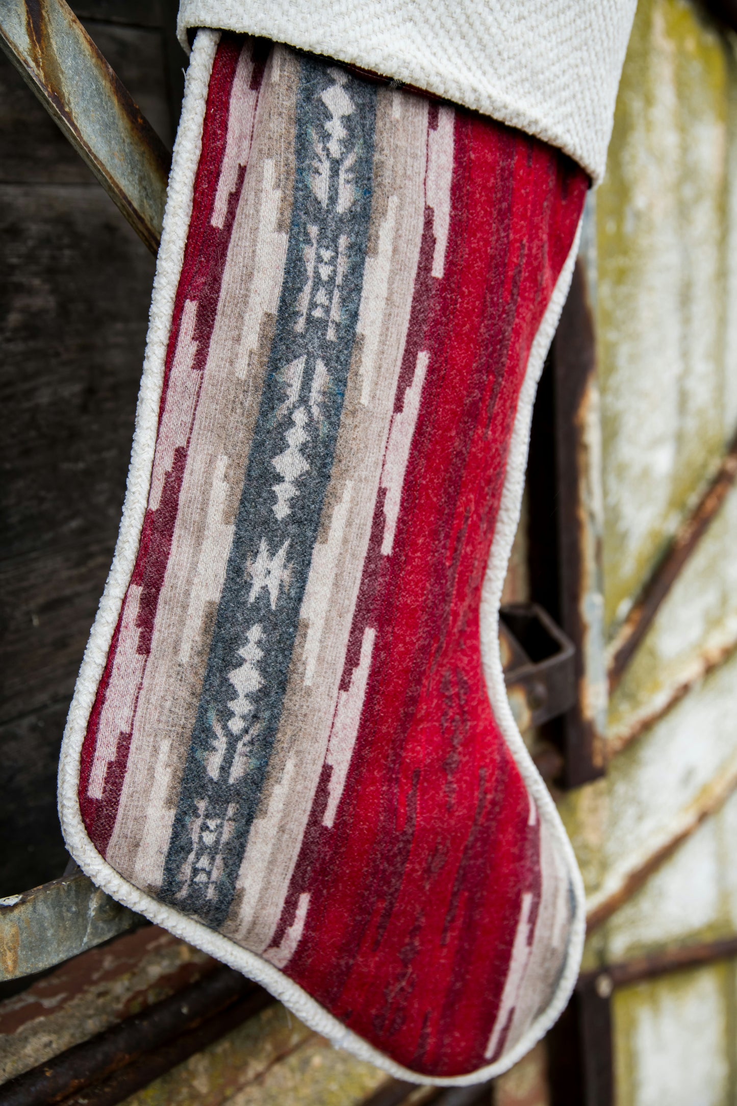 Christmas Stocking Western Stocking Wool Stocking- Alamosa
