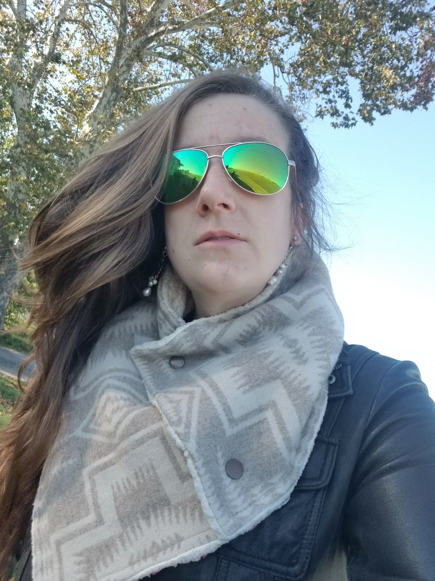 Harding Tonal Western Scarf Wrap Scarf Ski Muffler