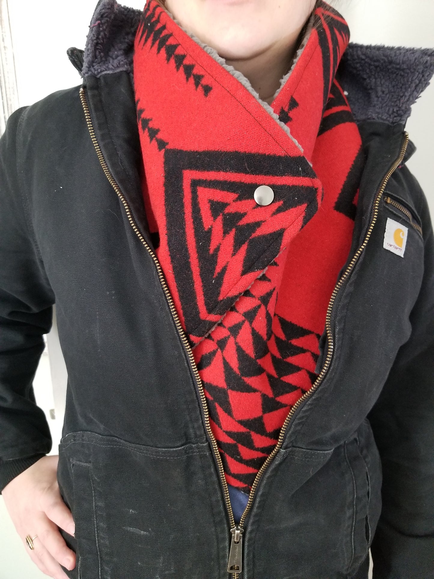 Walking Rock Red Western Scarf Wrap Scarf Ski Muffler