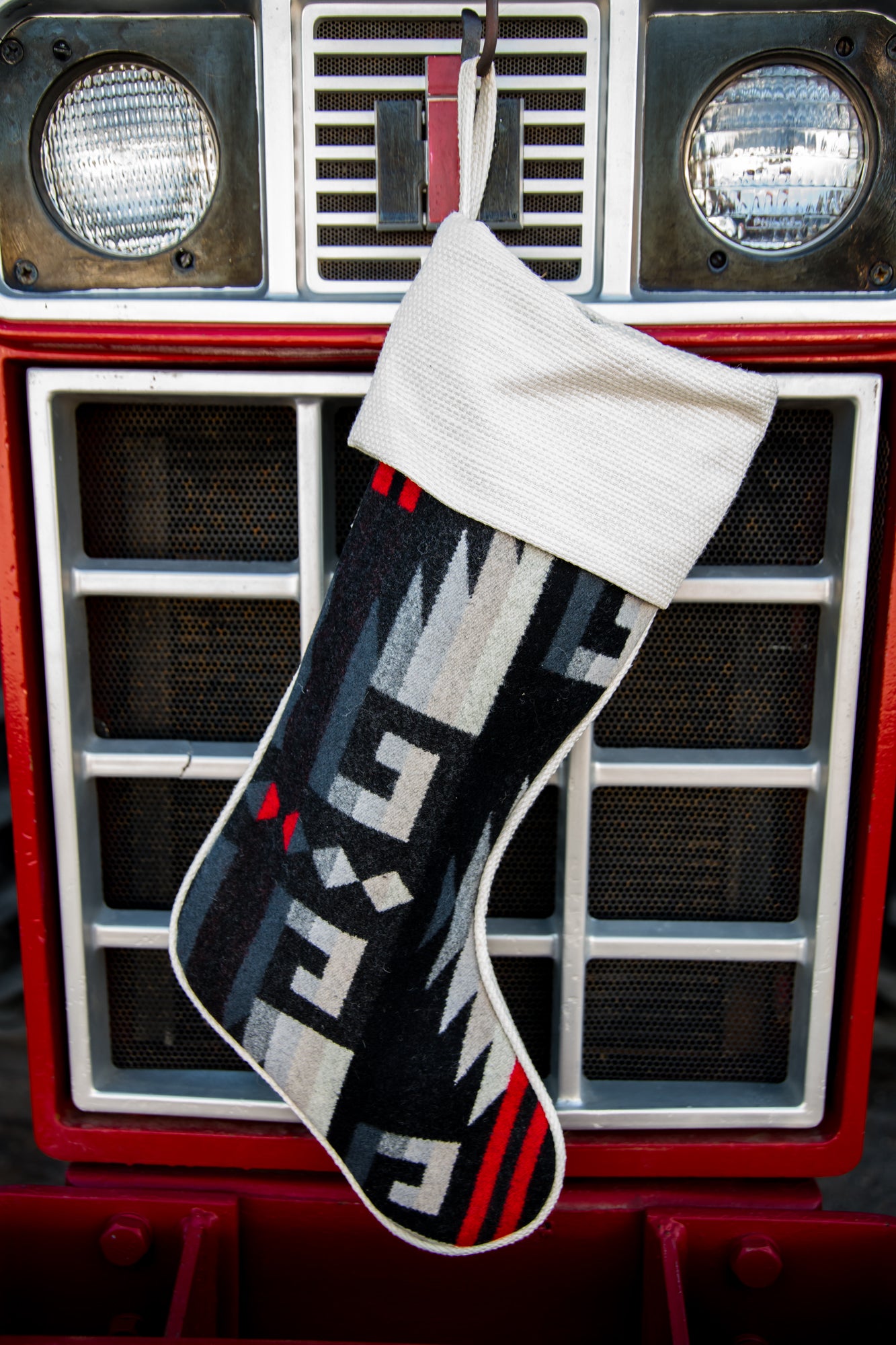 Christmas Stocking Western Stocking Wool Stocking- Rancho Rio Black