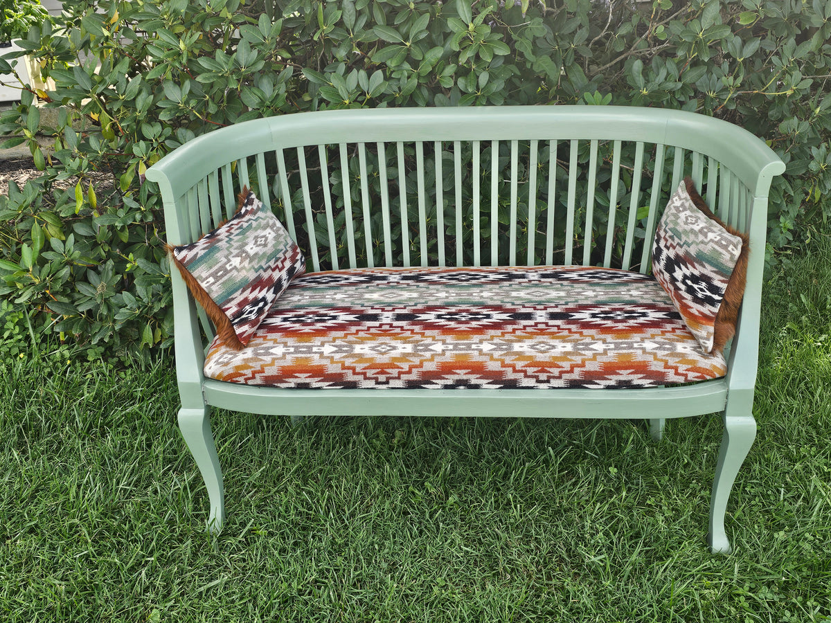 Desert Sage Green Antique bench