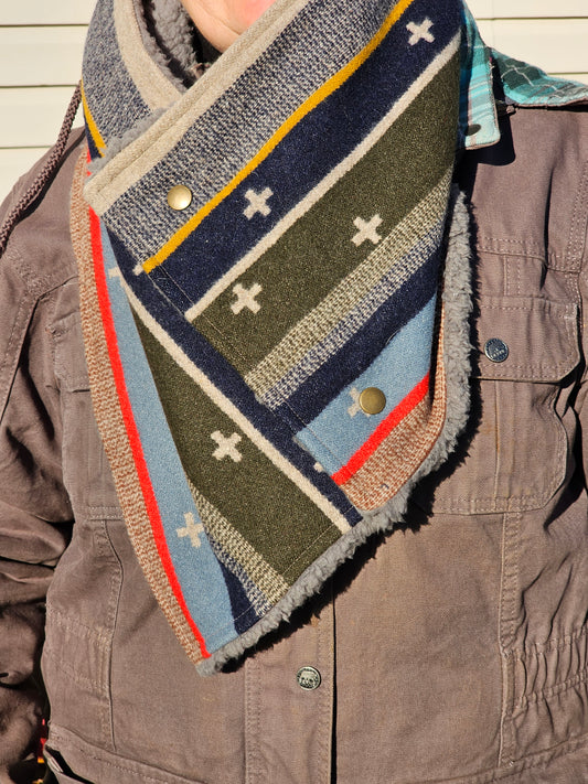 Scout Stripe Western Scarf Wrap Scarf Ski Muffler