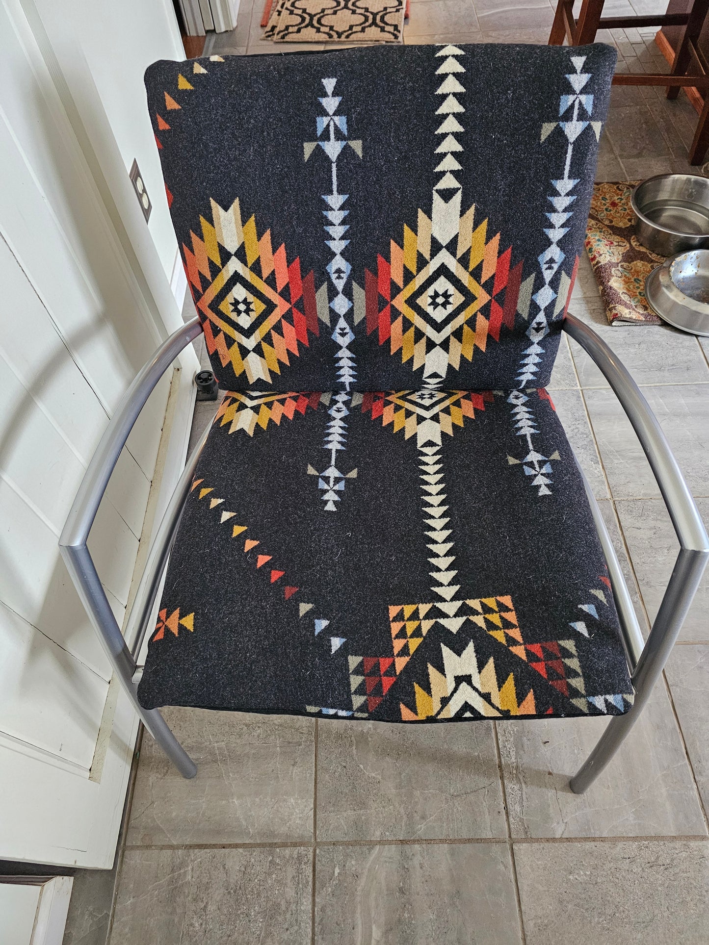 Mid Century Modern Pueblo Dwelling Metal Chairs