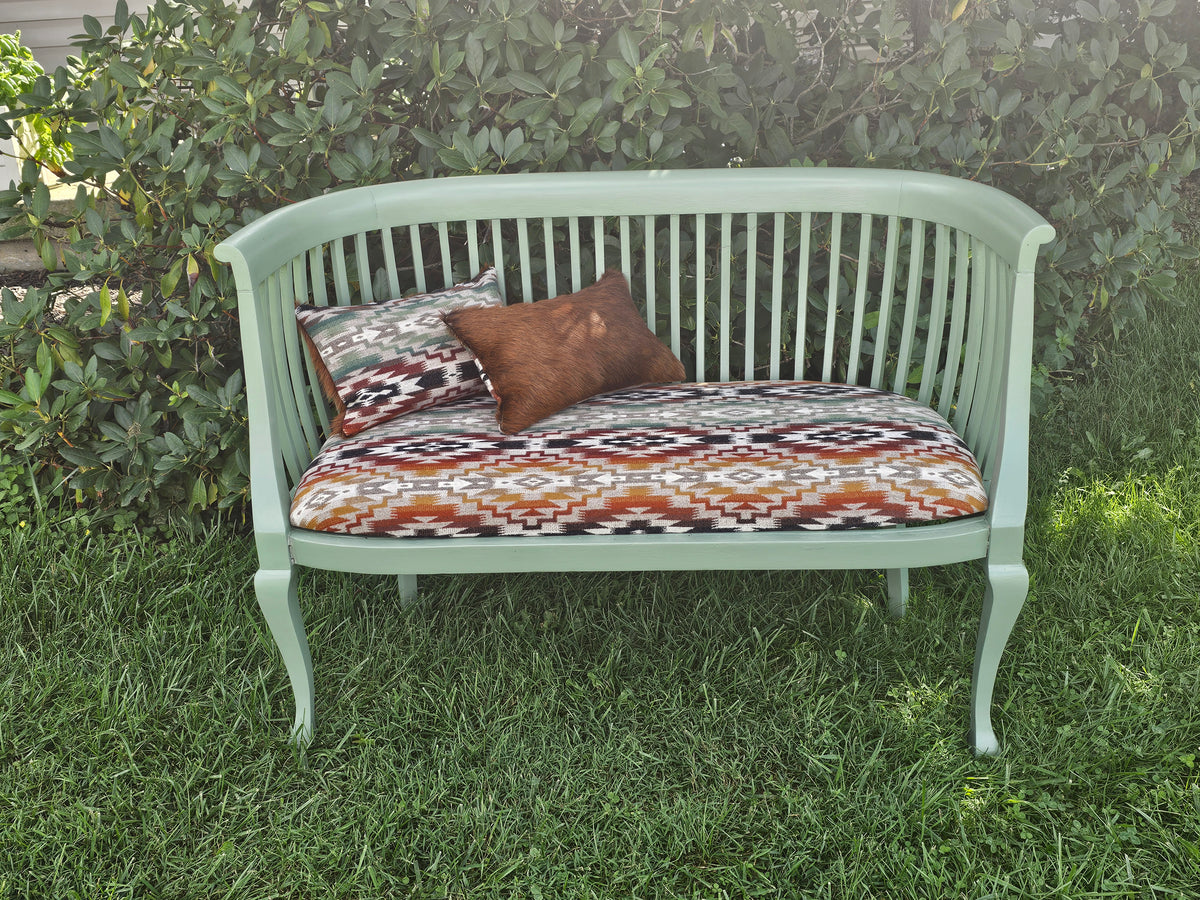 Desert Sage Green Antique bench