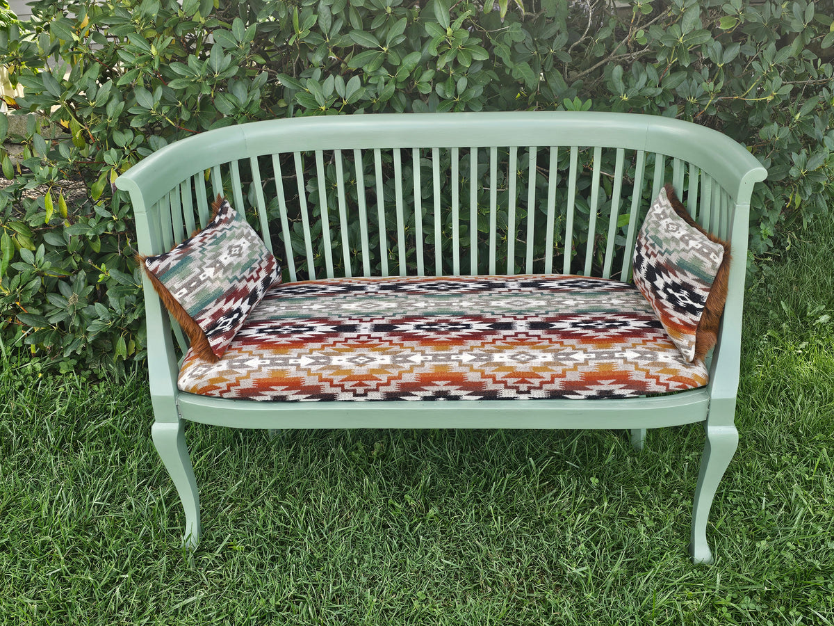 Desert Sage Green Antique bench