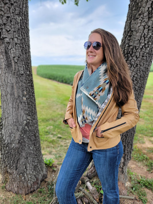 Rancho Arroyo Shale Western Scarf Wrap Scarf Ski Muffler