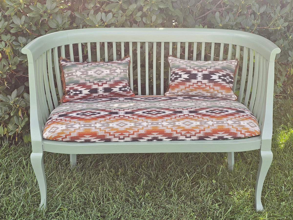 Desert Sage Green Antique bench